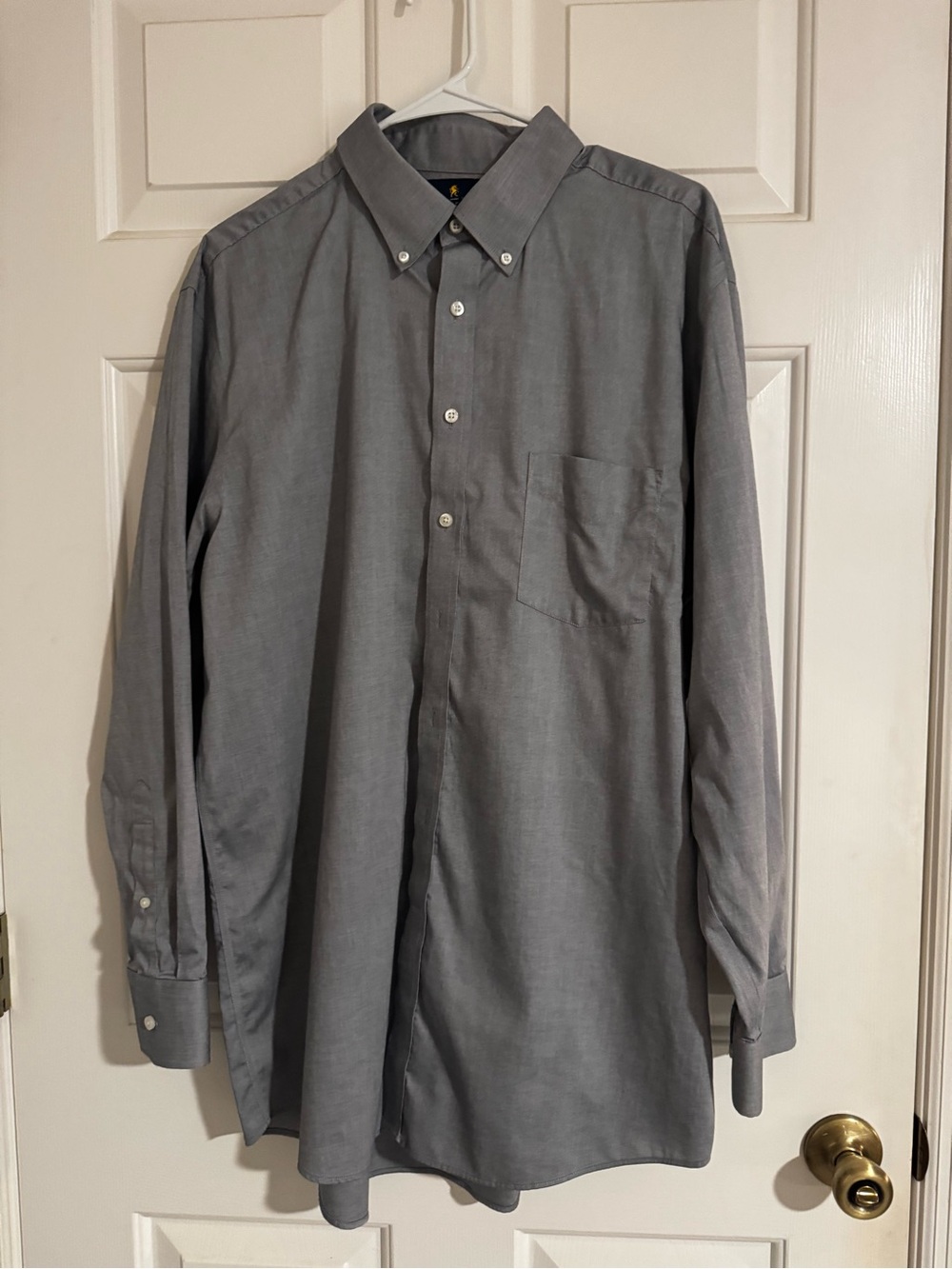 Classic Executive Men's Gray Stafford Button-Down Shirt
